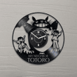 My Neighbor Totoro Vinyl Record Wall Clock Anime Artwork Funny Decor For Nursery Totoro Art Ghibli Studio Decor New Year Gifts Cartoon Art