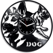 German Shepherd Vinyl Record Clock Original Living Room Wall Decor Dog Lover Designs Mothers Day Gift For Dog Mom