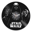 Dark Side Vinyl Record Laser Cut Wall Clock Star Wars Decor Darth Vader Art Vintage Wall Decor For Teenagers Wedding Gift For Groom