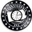 Pennsylvania Vinyl Record Wall Clock State Decor Usa Wall Art Patriotic Decor For Home Housewarming Gift For Brother