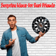 Darts Vinyl Record Wall Clock Gifts For Him Her Kids Decor For Home Bedroom Bathroom Kitchen Art Surprise Ideas For Friends