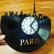 Paris Record Clock Kreativinyl Gift Idea Wall Clock Vinyl Clock