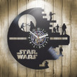 Star Wars Vinyl Record Laser Cut Wall Clock Star Wars Gifts Mans Room Decor For Office Movie Artwork Anniversary Gift For Parents