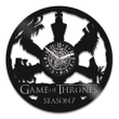 Game Of Throne Vinyl Record Round Wall Clock Movie Art Unique Decor For Bedroom Got Gifts Bday Gift For Her Game Of Throne Decor