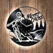 Moto Cross Vinyl Record Original Clock Unique Decoration For Men Room Motorbike Rider Birthday Gift For Boyfriend
