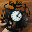 Beer Beer Mug Record Clock Kreativinyl Gift Idea Wall Clock Vinyl Clock