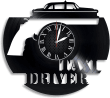 Vinyl Record Wall Clock Taxi Driver Home Decor - Bedroom Wall Clock Taxi Driver Wall Art Decoration Gifts For Adults