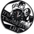 It&#39;S A Wonderful Life Wall Clock Home Decor Made Of Vinyl Record - Living Room Wall Clock It&#39;S A Wonderful Life Wall Art Decor For Adults