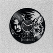 Game Of Throne Vinyl Record Black Wall Clock Cinema Wall Art Living Room Decor Aesthetic House Of Stark Got Gifts New Year Gift For Husband