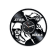 Star Wars Vinyl Record Wall Clock Star Wars Art Wall Decor For Apartment Movie Night Art Anniversary Gift For Husband