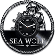 Sea Wolf Vinyl Record Wall Clock Sailor Gift Sea Lover Contemporary House Decor Gifts Marine Wall Decor Retirement Gifts For Men