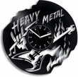 Heavy Metal Vinyl Record Clock Rock Music Decor Contemporary Wall Decor For Mens Room Wedding Gift For Groom