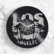 Los Angeles Vinyl Record Wall Clock Vintage Home Decor Christmas Gift For Mom Wall Hanging Art