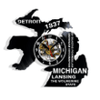 Michigan State Vinyl Record Wall Clock Gifts For Him Her Kids Decor For Home Bedroom Bathroom Kitchen Art Surprise Ideas Friends