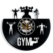 Gym Vinyl Record Wall Clock Gifts For Him Her Kids Decor For Home Bedroom Bathroom Kitchen Art Surprise Ideas Friends