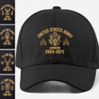 Customized U.S Army Veteran Hat Embroidered Classic Cap Personalized With Rank Military Style Ball Caps Army Veteran Hat