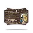 The Moment That You Left Me Poem - Scalloped Aluminum Dog Memorial Ornament 2023