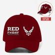 Remember Everyone Deployed Honoring- Custom Embroidered US Army Veteran - Personalized Memorial Red Friday Hat