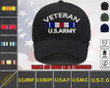 Custom US Veteran Embroidery Hat - Personalized Ribbon Army Cap - Military Honor Gift