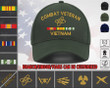 Vietnam Combat Veteran Custom Embroidered Hat - VFW Foreign War Military Honor Cap