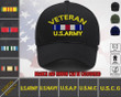 Custom US Army Embroidery Hat - Personalized Ribbon Military Cap - Veteran Gift Idea