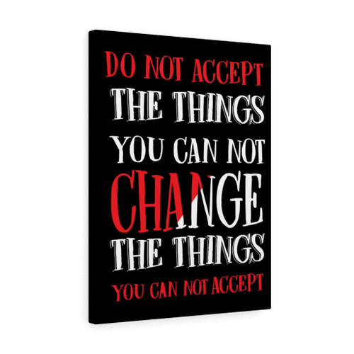 Inspirational Quote Canvas Change Wall Art Motivational Motto Inspiring Prints Artwork Decor Ready to Hang Framed Prints, Canvas Paintings