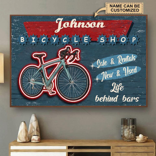 Personalized Canvas Painting Frames Home Decoration Cycling Bicycle Shop Life Behind Bar  Framed Prints, Canvas Paintings
