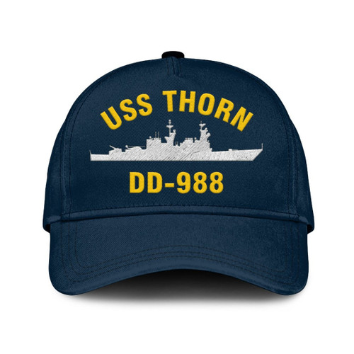 Uss Thorn Dd 988_mu Classic Cap, Custom Embroidered Us Navy Ships Classic Baseball Cap, Gift For Navy Veteran