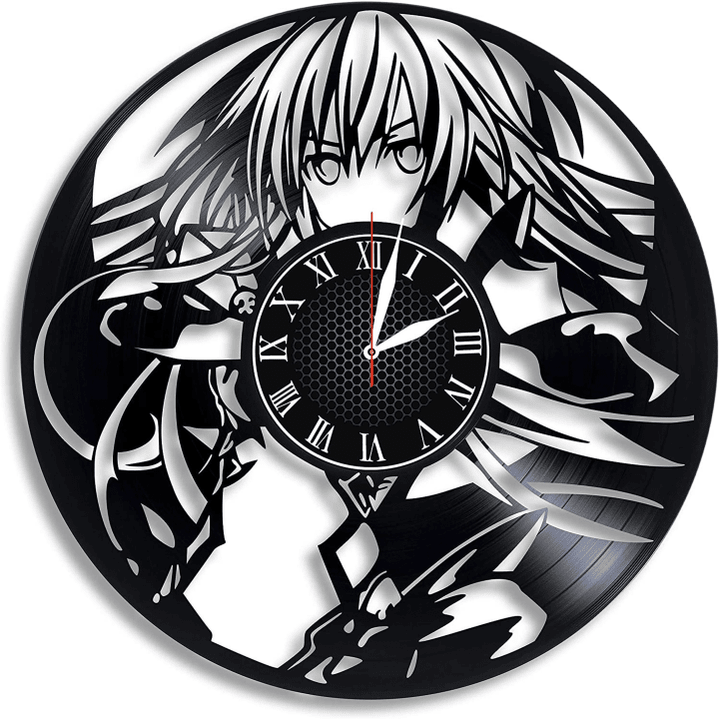 Vinyl Record Wall Clock Tohka Yatogami Home Decor - Nursery Wall Clock Tohka Yatogami Wall Art Decoration Gifts For Adults