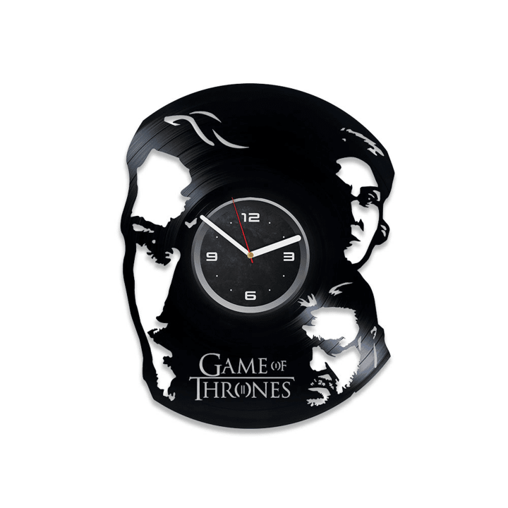 House Of Stark Vinyl Record Silent Wall Clock Game Of Throne Art Unique Wall Decor For House Bday Gift For Her
