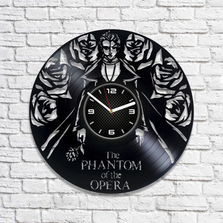 The Phantom Of The Opera Vinyl Record Clock Creative Wall Decor For Bedroom Movie Art Mothers Day Gift