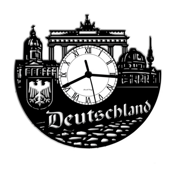 Germany Record Clock Kreativinyl Gift Idea Wall Clock Vinyl Clock