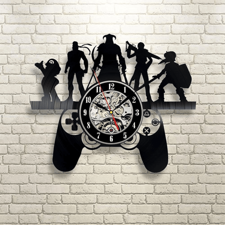 Video Game Handmade Vinyl Record Wall Clock - Game Room Wall Decor - Gift Ideas For Children, Teens - Games Unique Art Design
