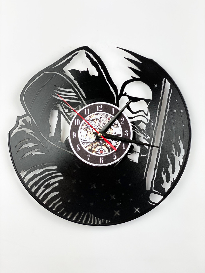 Action Movie Themed Decor, Fantasy Themed Vinyl Record Wall Clock, Star Vinyl Record, Geek Cristmas Gift