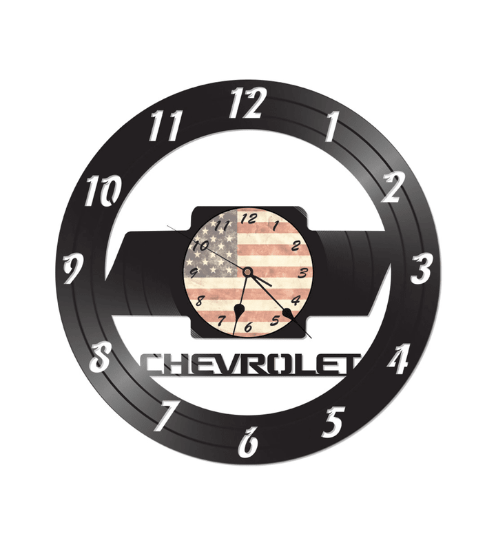 Chevy Themed Vinyl Album Record Clock