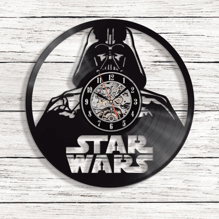 Darth Vader Star Wars Vinyl Record Designed Wall Clock Decor Wall Art Home