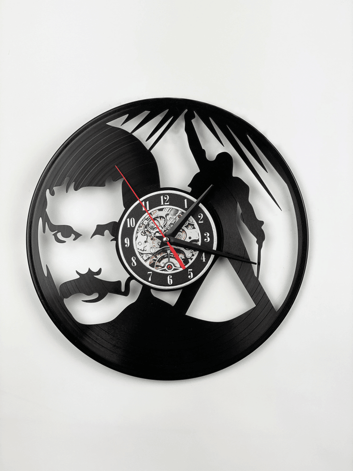 Music Themed Vinyl Record Wall Clock, Art Wall Decor For Room Aesthetics, Birthday Gift Ideas, Handmade Vinyl Record