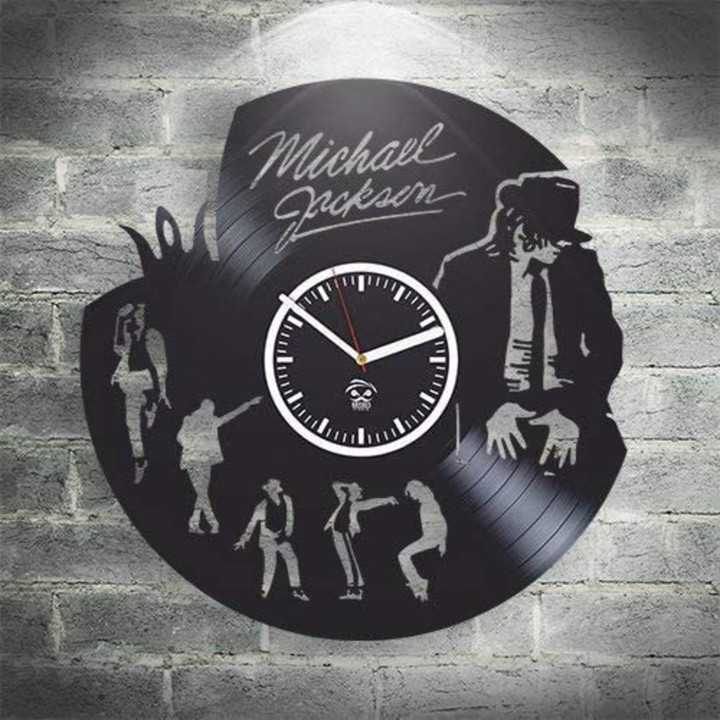 Michael Jackson Vinyl Record Handmade Wall Clock Music Legend Art Office Retro Decor Pop Music Artwork Wedding Gift For Couple