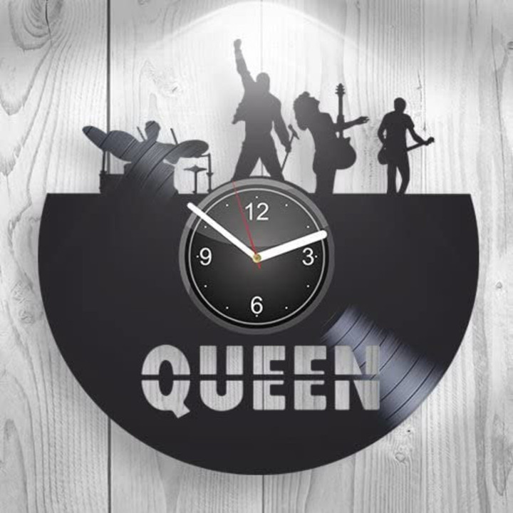 Queen Band Vinyl Record Creative Wall Clock Rock Band Wall Decor Music Art For Home Rock Music Gifts Anniversary Gift For Parents