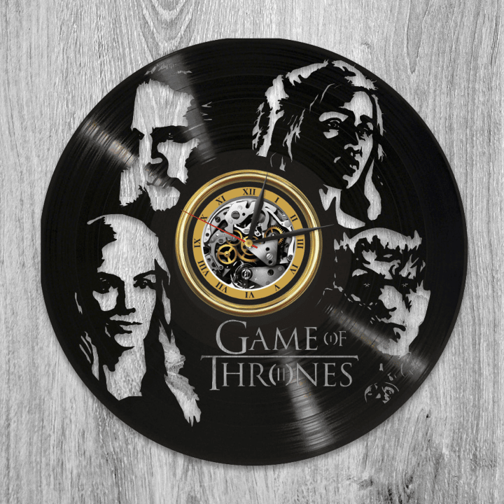 Game Of Throne Characters Vinyl Record Wall Clock Tv Show Artwork Creative House Wall Decor Got Gifts Wedding Gift For Couple