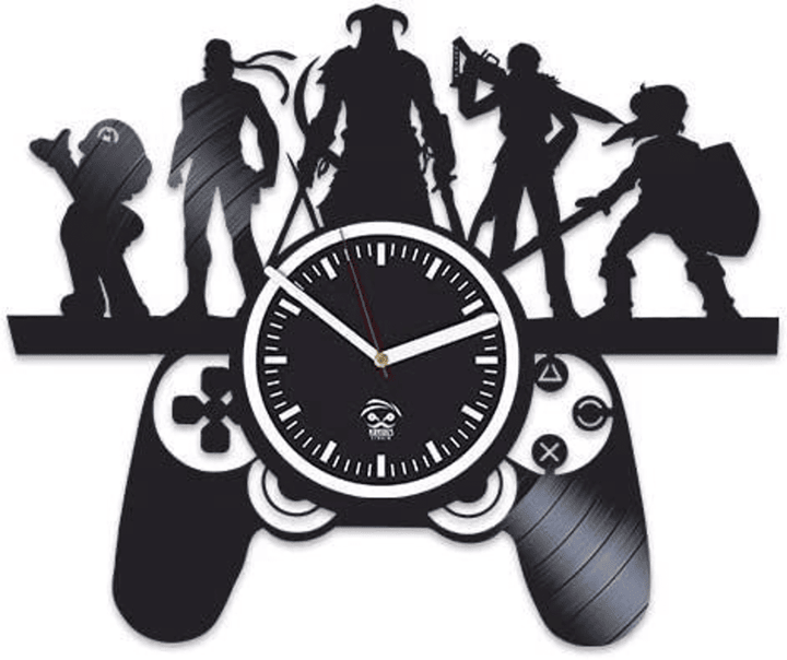 Video Games Vinyl Record Clock Gaming Decor Housewarming Gift For Kids Unusual Home Decor Video Game Gift Bday Gifts For Men