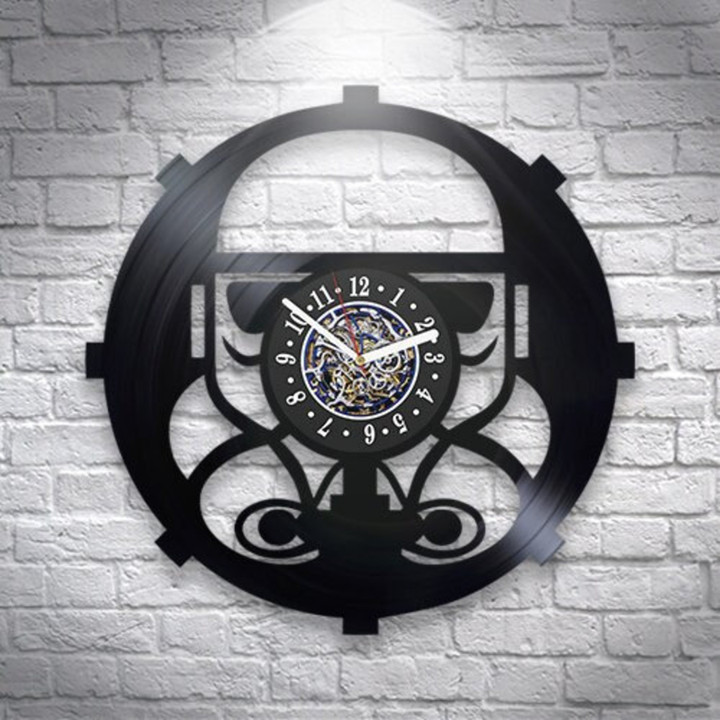 Stormtrooper Vinyl Record Round Wall Clock Star Wars Wall Art Modern Decor For It Office Laser Cut Decoration New Home Gift Ideas