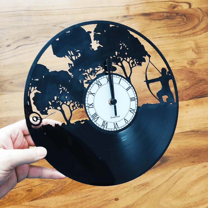 Archery Vinyl Clock Kreativinyl Gift Idea Wall Clock Vinyl Clock