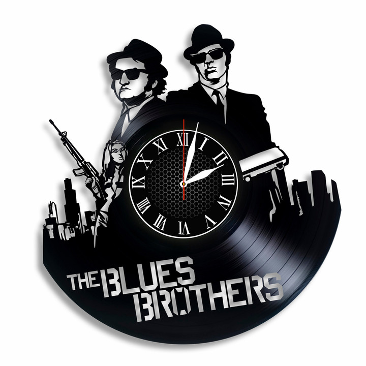 Vinyl Record Wall Clock The Blues Home Decor - Bedroom Wall Clock The Blues Movie Wall Art Decoration Gifts For Adults