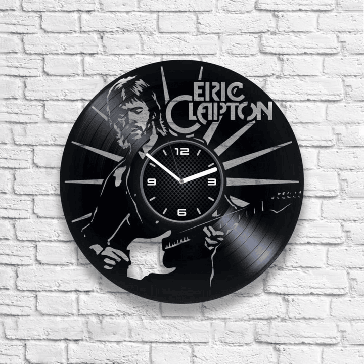 Eric Clapton Vinyl Record Wall Clock Eric Clapton Wall Artl Eric Clapton Decor English Rock And Blues Guitarist Musician Gift