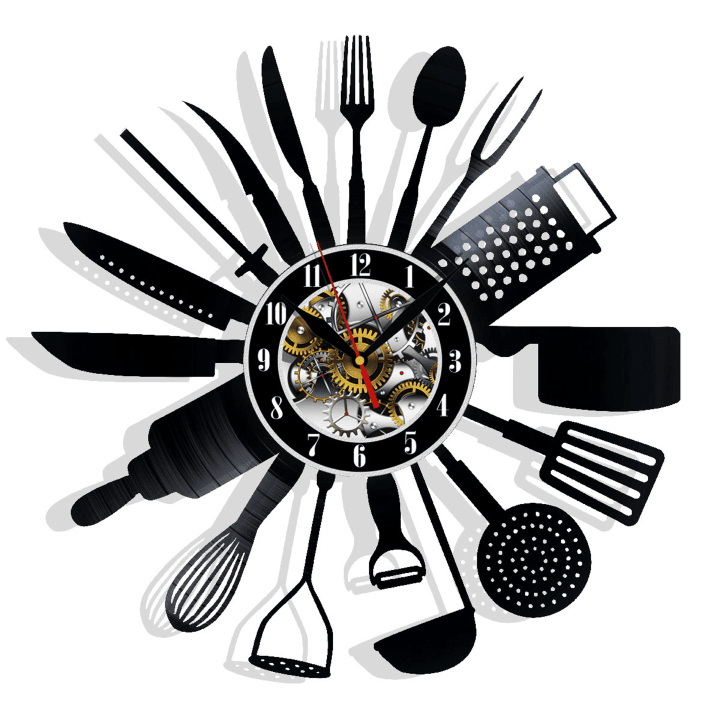 Kitchenware Vinyl Record Wall Clock Gifts For Him Her Kids Decor For Home Bedroom Bathroom Kitchen Art Surprise Ideas For Best Friends
