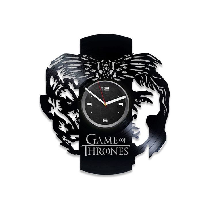 Game Of Throne Vinyl Record Handmade Wall Clock Original Decor For Teenager Bedroom Movie Night Art New Home Gift For Man
