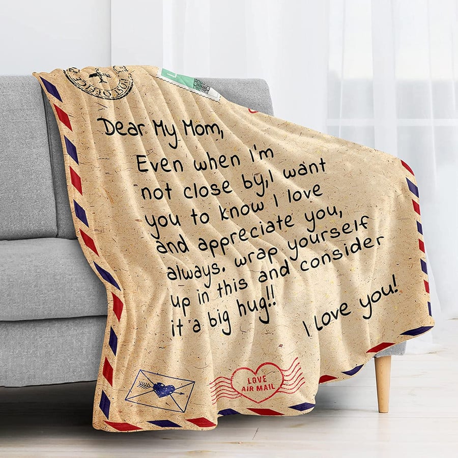 Gifts for Mom, Christmas Birthday Gifts for Mom, Blanket to My Mom Gift  from Daughter Son, Best Mom Gifts, Mom Blanket 50x60 