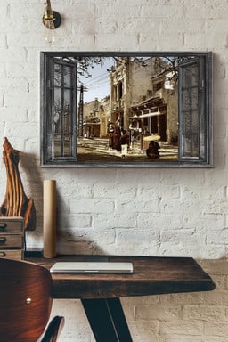 Vietnam Old Town Vintage 3D Window View Gift Idea Decor Framed Prints, Canvas Paintings Wrapped Canvas 8x10