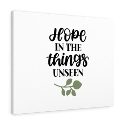 Scripture Canvas Hope In The Things Unseen Christian Bible Verse Meaningful Framed Prints, Canvas Paintings Framed Matte Canvas 32x48